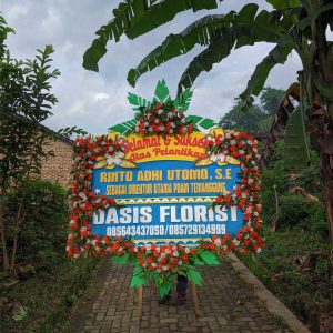 karangan bunga papan selamat sukses oasis florist