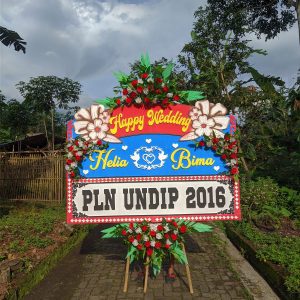 karangan bunga papan pernikahan oasis florist