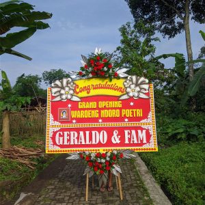 karangan bunga papan selamat sukses oasis florist